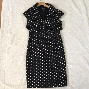 NWOT White House Black Market Polka Dot Dress 14